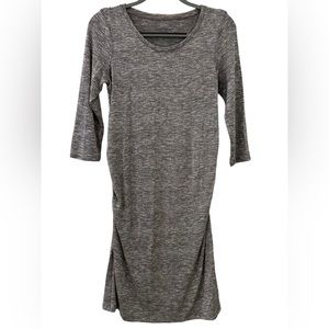 Liz Lange Maternity for Target Gray Knit Maternity Dress Size XS Elbow Sleeve